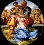 The Holy Family with the infant St. John the Baptist, Michelangelo Buonarroti